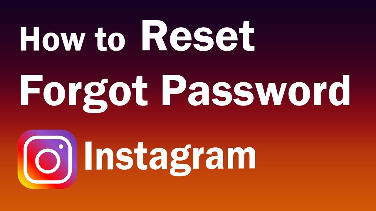 Recover Instagram account: without password, with Facebook