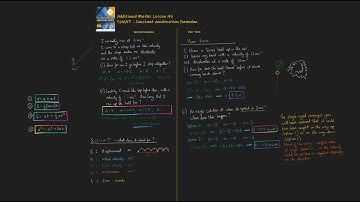 45. SUVAT constant acceleration formulae. Additional Mathematics OCR FSMQ