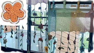 Crochet Home Decoration 🌸 Crochet Flower Curtain
