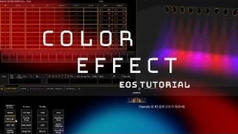 How to Program a Color Effect in ETC EOS in 2 Minutes🎨