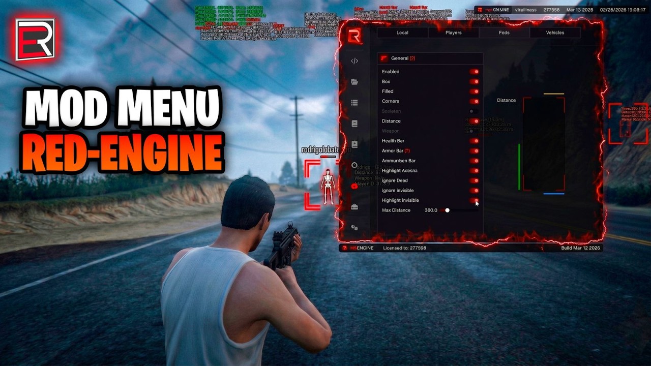 PROBANDO EL MEJOR Mod menu redENGINE FiveM - YouTube