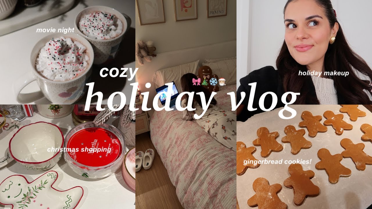 уютный праздничный видеоблог🎄🎀❄️: рождественские покупки, праздничный гламур, имбирные пряники и ...