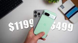 Pixel 8a versus iPhone 15 Pro Max camera comparison