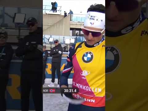 🍿 Cette fin de course d'Eric Perrot ! #biathlon