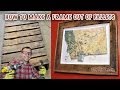 How to Make a Frame out of a Pallet! - Frame a Map or Picture How to Make a Frame out of a Pallet! - Frame a Map or Picture