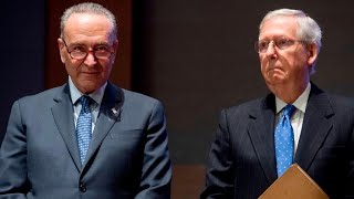 Senate leaders Chuck Schumer and Mitch McConnell speak about coronavirus stimulus