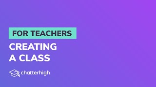 Creating a Class