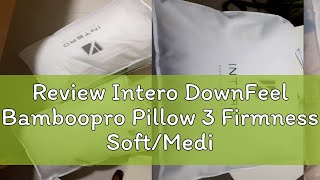 Review Intero DownFeel Bamboopro Pillow 3 Firmness Soft/Medium/Firm | Firm Pillow | Neck Support Pi