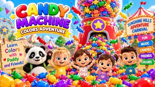 Candy Machine Colors! 🍬 Learn Colors with Paddy Panda & Friends 🌈 | Kids Songs #nurseryrhymes  screenshot 2