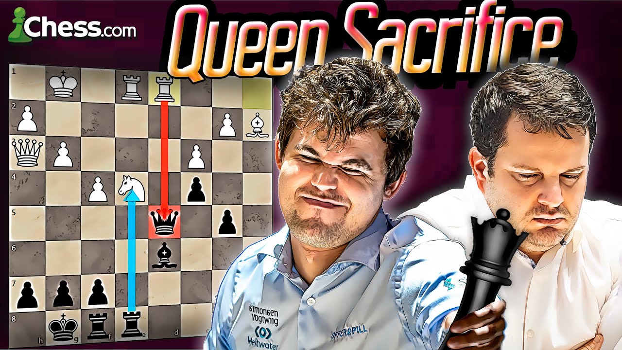 Chess.com - 🤯 Pragg found a brilliant defensive QUEEN sacrifice against  Magnus Carlsen to keep the game alive, and prevent checkmate on g7!!