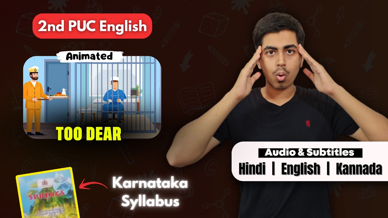 Too Dear Notes.pdf Too Dear Summary | 2nd PUC English - YouTube