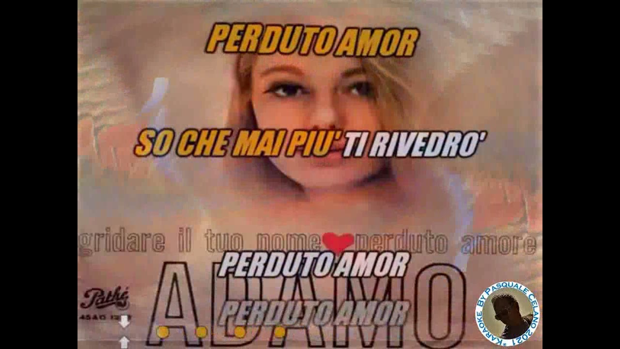 Adamo   Perduto amor KARAOKE FAIR USE