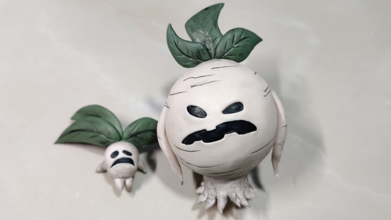 手工自製飢荒曼德拉草軟陶泥教學sculpting Don T Starve Mandrake Polymer Clay Tutorial Youtube