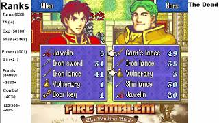 Wade goes fast - [FE6] Fire Emblem Binding Blade Hard mode Ranked Ironman - Chp 6