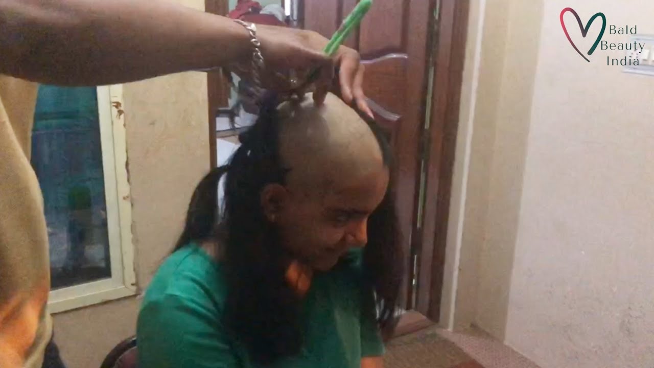 Young Indian Girl Headshave