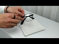 配眼鏡 復古方型細黑膠框 NYA82 product youtube thumbnail