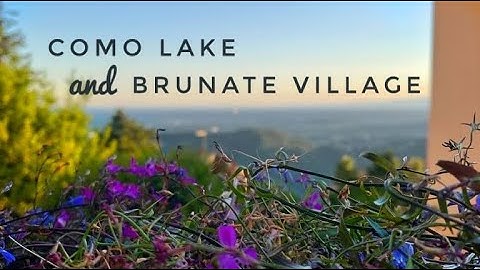 Discover Como Lake and Brunate Village || Discover Italy || 4K Video.