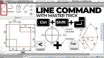 AutoCAD Line Command With Master Tricks in Hindi  How to use line command in AutoCAD
