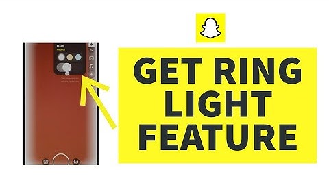How To Get A Ring Light Feature On Snapchat (2023)