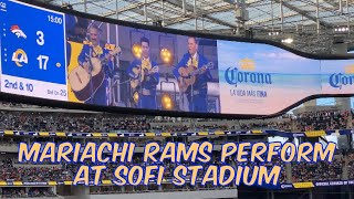 Mariachi Rams Perform on Christmas at SoFi Stadium for the Rams vs. Broncos Game #mariachi #larams