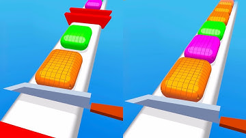 ASMR Slicing Game! Top Mobile Game! Relaxing sounds! Satisfying Video