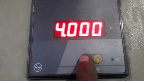 L&T WL 1110 Single Phase Ampere Meter Programing CT rating.