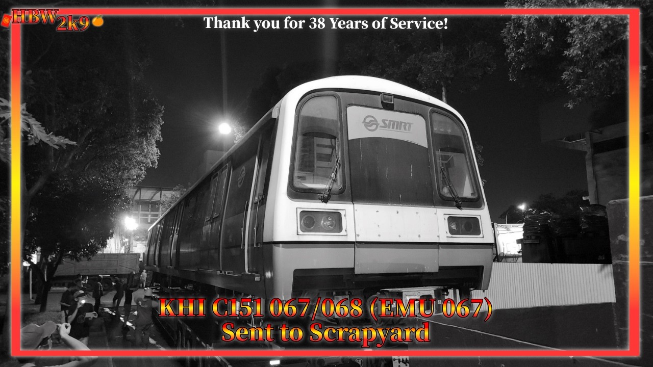 KHI C151 067/068 (EMU 067) Sent to Scrapyard