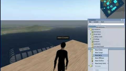 OpenSim Tutorial 3 Inventory Management