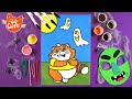 44 Gatti | Coloriamo con la sabbia Polpetta e i fantasmini | Video di Halloween per bambini