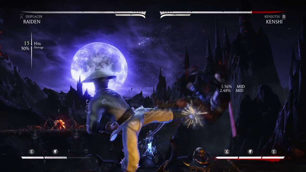 Mortal Kombat X Raiden Kombo 39 Midscreen 2 Bars Displacer 26 Hits