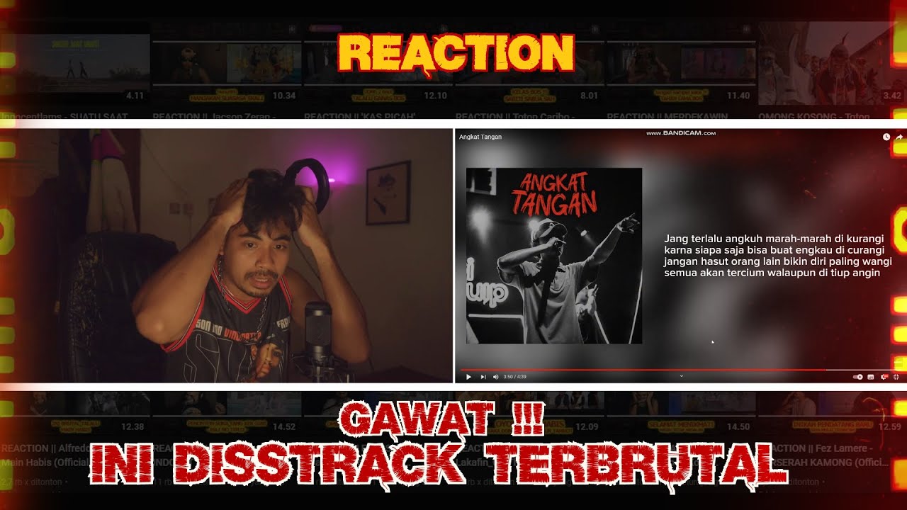 REACTION || Angkat Tangan - Alzabran || SIMAK !!! 🔥