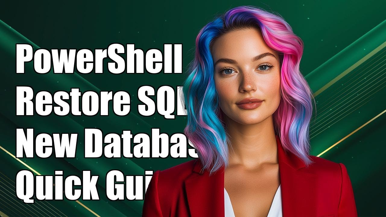 Восстановление базы данных SQL Server в новую базу данных с помощью PowerShell