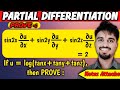 314/1000 | Multivariable Partial Differentiation | Prove sin2x(∂u/∂x)+sin2y(∂u/∂y)+sin2z(∂u/∂z)=2