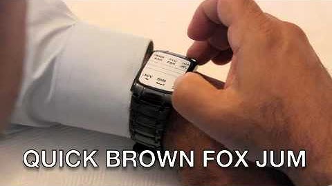 ARGOtext One-Hand Texting on a smartwatch