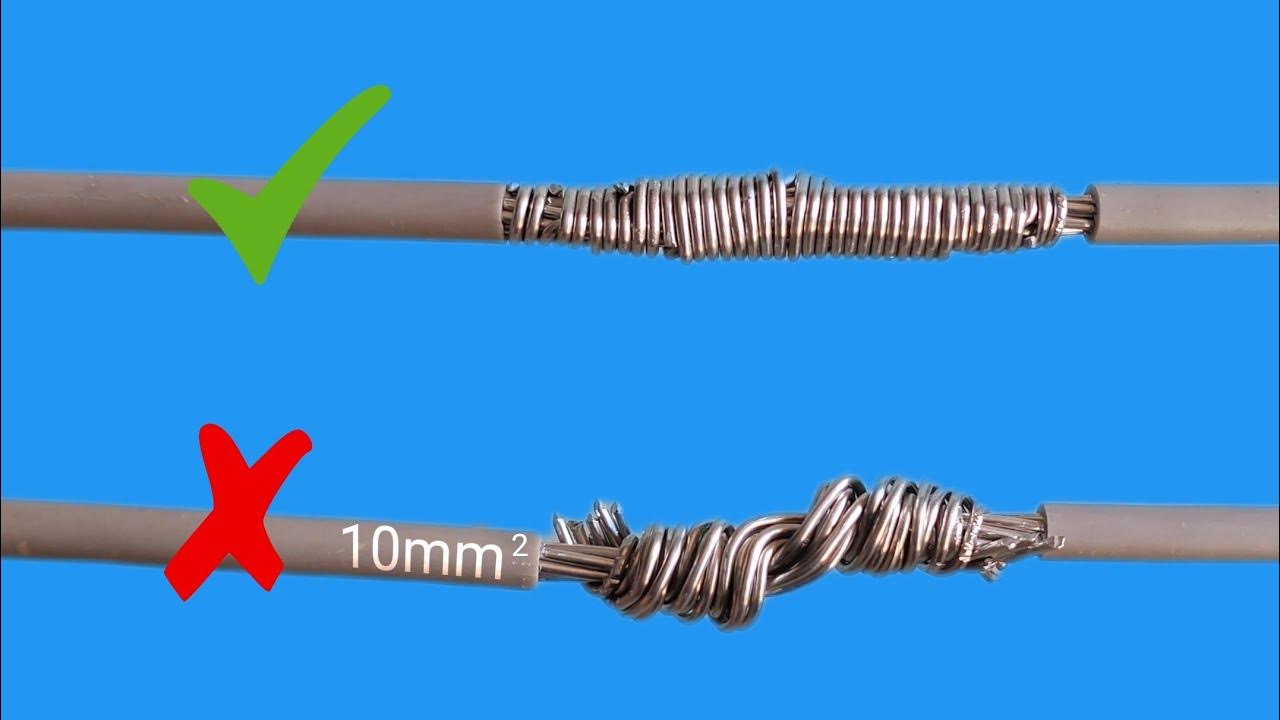 How to do Aluminum Cable Connection Wire twisting Electrical Wire