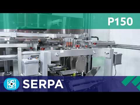 Intermittent motion cartoner running pharma blister packs - Serpa P150