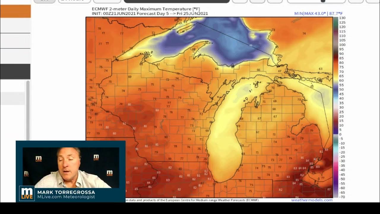 Michigan Weather Forecast Monday, June 21, 2021 YouTube