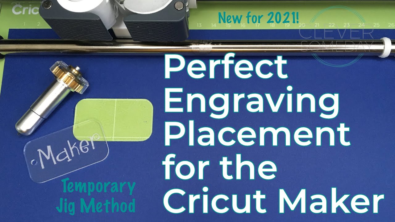 Cricut Engraving Placement Temporary Jig Method YouTube