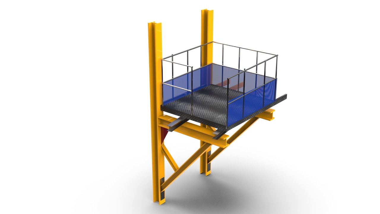 Solidworks Tutorial # 203 Industrial Steel Structure Platform Design in ...