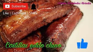 Costillas de cerdo estilo chino 