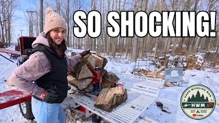 How To Split Knotty Oak Firewood Man Vs Machine