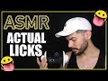 Asmr  actual mic licks male whisper for sleep  relaxation