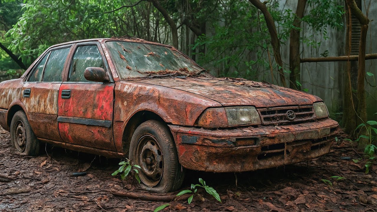 I Spent $200 on a Toyota Corolla That Was Left Wet and Wet for Years/ 15 Days of Restoration, Part 1