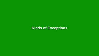 Famous Chapter 12: Kinds of Exceptions Net Worth