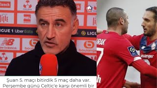 Lille Tekni̇k Di̇rektörü Monaco Maçi Sonrasi Ropörtaj. Lille 2-1 Monaco