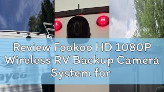 Review Fookoo HD 1080P Wireless RV Backup Camera System for Furrion Pre-Wired RV Truck Trailer, 7' I