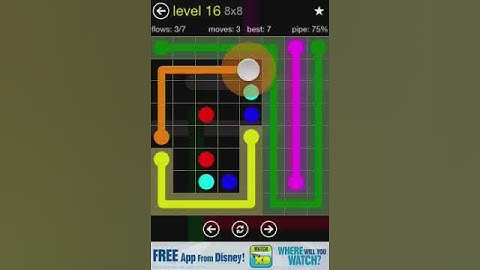 Flow 8x8 Walkthrough: Level 16 (Regular Pack)