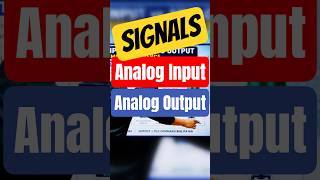 Instrumentation Signals AI AO #plc #dcs#signals #analog #instrumentengineer #tech #engineeringstudy