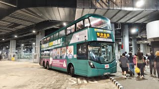 (車手好人司機) KMB V6B93 WF9466 B9 Tuen Mun Station HEUNG YUEN WAI LIANTANG PORT (下層展望)
