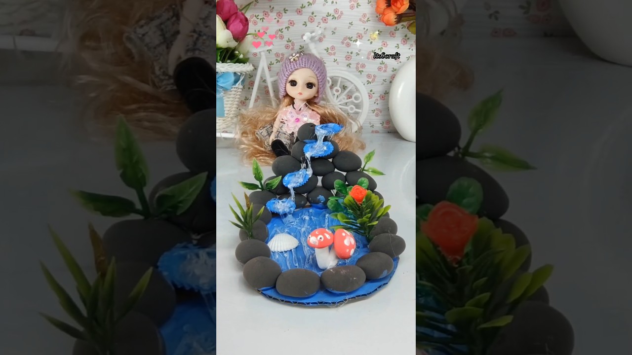 DIY Water Fountain: Easy Home Decor Idea 🌊✨ / 